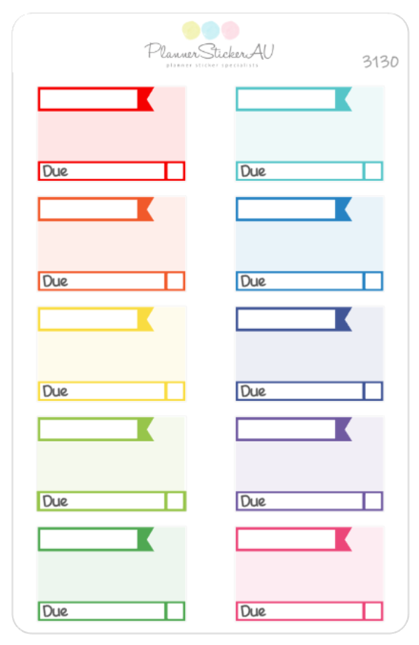 Task Box | 3130 – Planner Sticker AU