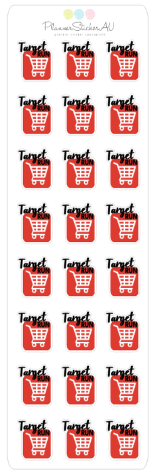 Mini Sheet | Target Run | 9231 – Planner Sticker AU