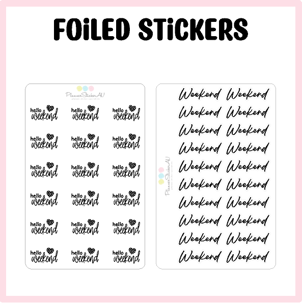 FOILED STICKERS