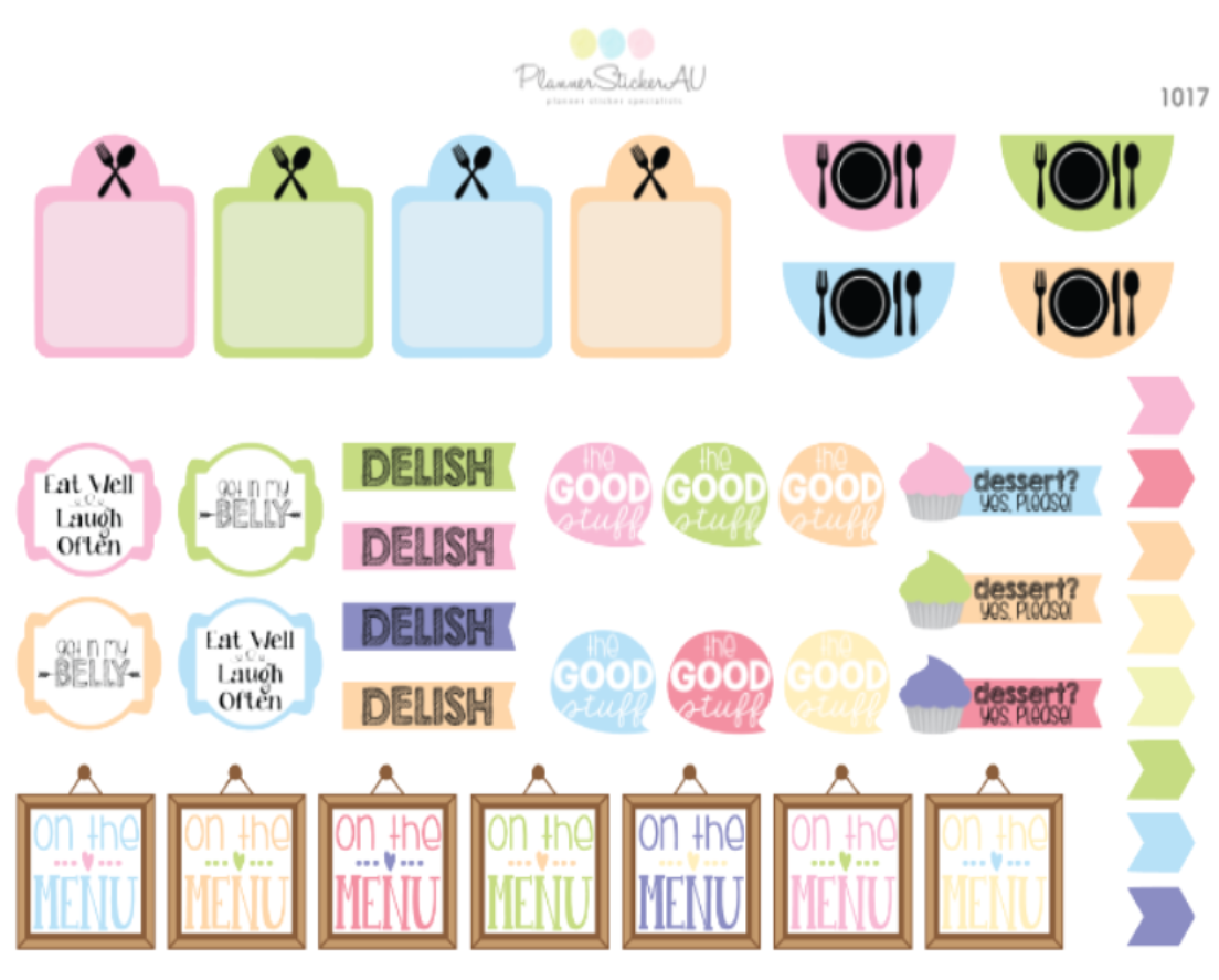 1017 Sticker Menu | 1017 – Planner Sticker AU