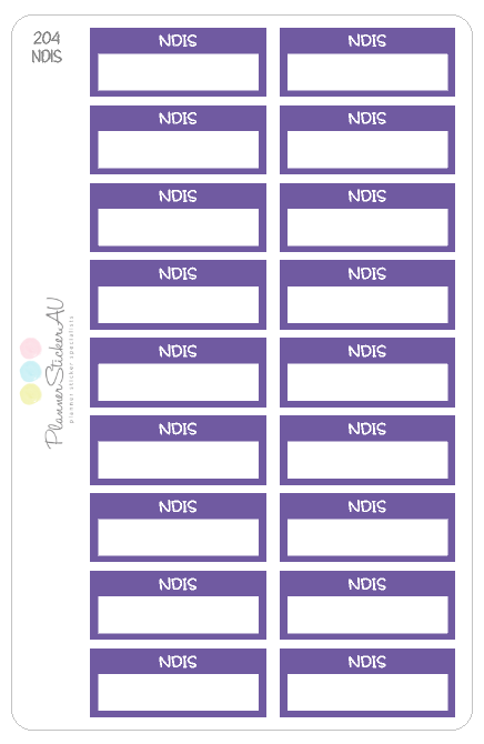 NDIS | 12 Therapists & Support Options | 38 Colour Options | 204 ...