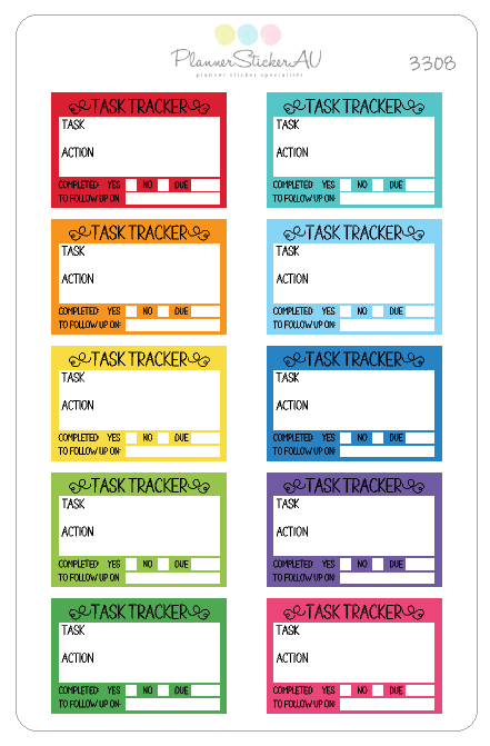 Task Tracker | 3308 – Planner Sticker AU