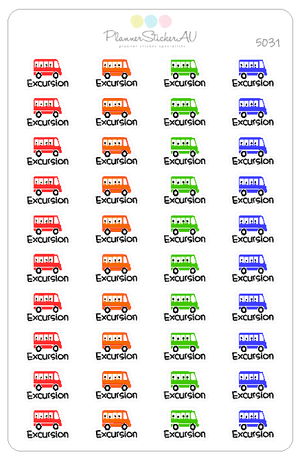 Excursion | 5031 – Planner Sticker AU