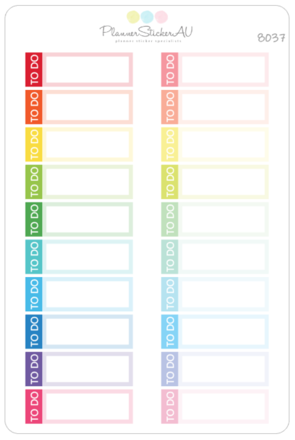 To Do Box | 8037 – Planner Sticker AU