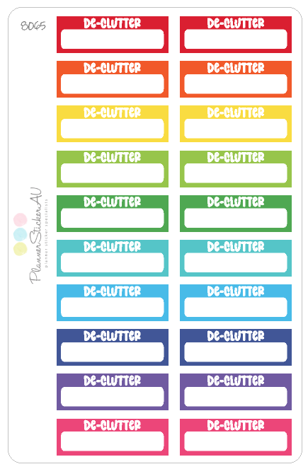 De-Clutter Box - Simple | 8065 – Planner Sticker AU