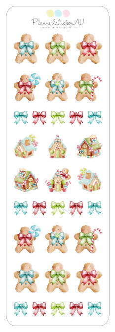 Gingerbread Mini's | E103 – Planner Sticker AU