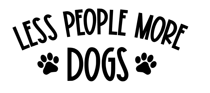 Less People Sticker Decal | Less People More Dogs - Standard | G7 – Planner Sticker AU
