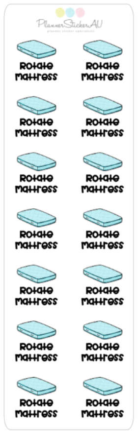 Mini Sheet | Rotate Mattress | 9204 – Planner Sticker AU