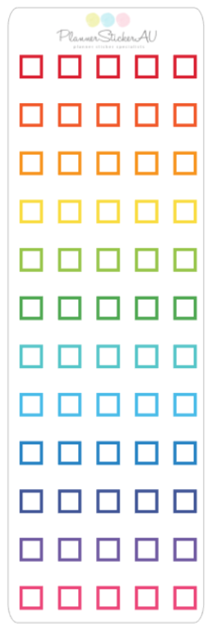 Mini Sheet | Mini Squares (0.6cm) | 9219 – Planner Sticker AU